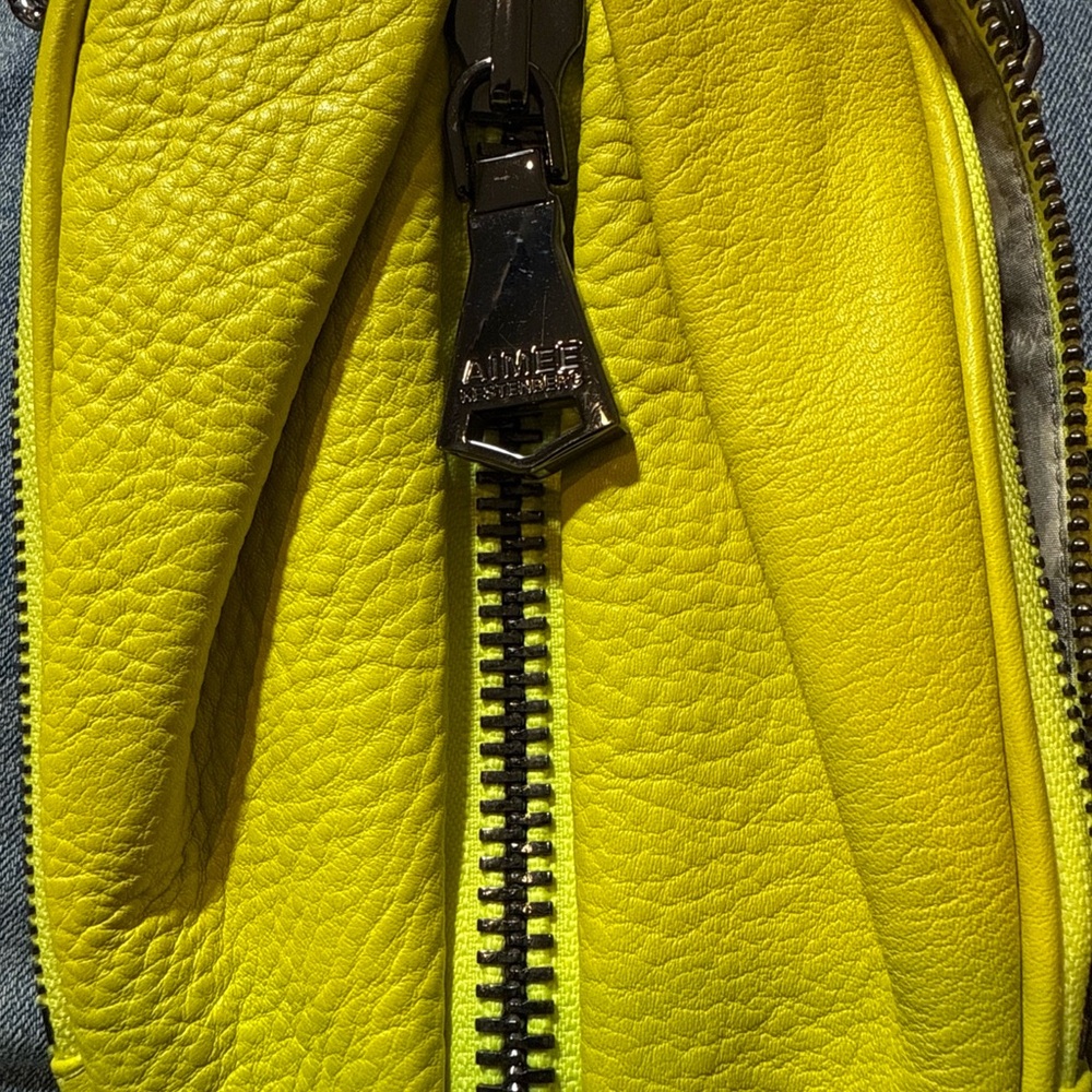 Aimee Kestenberg Leather Crossbody Handbag with RFID Security – Tamitha Yellow - Picture 16 of 16